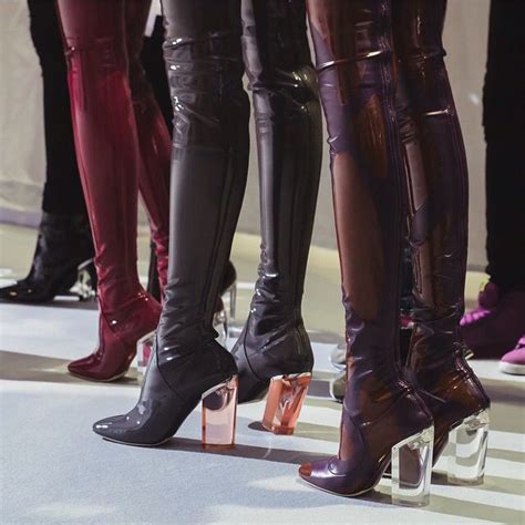 cuissardes vinyl dior|dior women's designer boots.